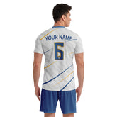 ORKY Personalized Football Jersey Creator – High-Quality & Affordable Galaxy White Blue